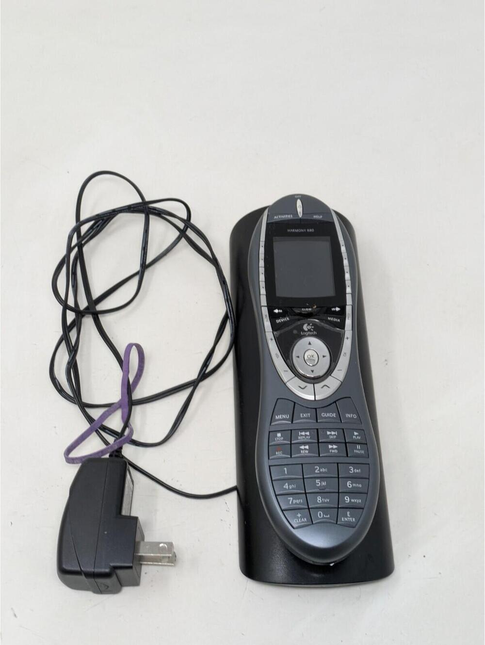 Logitech Harmony 880 Universal Remote Control with Charging Dock-No Battery